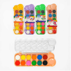 Акварельні фарби С 62067 (96) 12 кольорів, 4 види, ВИДАЄТЬСЯ ТІЛЬКИ МІКС ВИДІВ