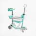 Самокат 5в1 P-67303 (1) Best Scooter, з ДОП. КОЛЕСАМИ, захисний бампер, PU колеса зі світлом, в коробці