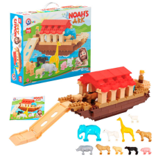 гр Конструктор 1348 (3) “Technok Toys“, 190 деталей, 10 фігурок тварин, 1 фігурка Ноя, в коробці