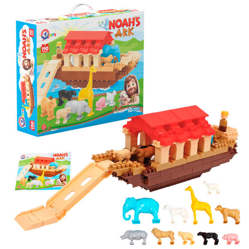 гр Конструктор 1348 (3) “Technok Toys“, 190 деталей, 10 фігурок тварин, 1 фігурка Ноя, в коробці гр Конструктор 1348 (3) “Technok Toys“, 190 деталей, 10 фігурок тварин, 1 фігурка Ноя, в коробці