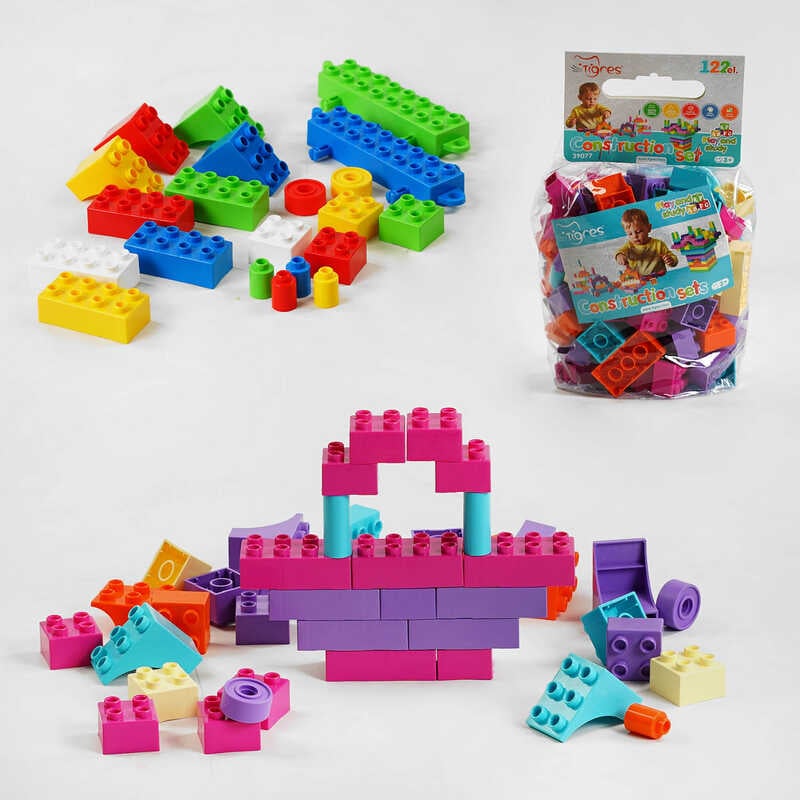 гр Конструктор 39077 (13) 2 види, “Tigres“, 122 елементи, в пакеті