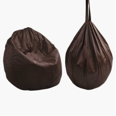 гр Крісло-мішок “Груша“ 31794 колір коричневий (1) чохол — меблевий велюр, наповнювач — пінопластові кульки, внутрішній чохол,  в пакеті