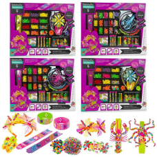 гр Креативні прикраси 13789 (24/2) “4FUN Game Club“, 4 види, обруч для волосся, браслет, аксесуари, намистини, в коробці