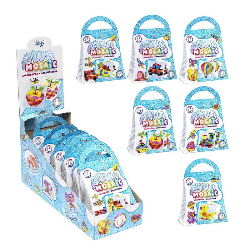 гр Комільфо “Aqua Mosaic“ AM-02-01,02,03,04,05,06 (24) 6 видів “Danko Toys“