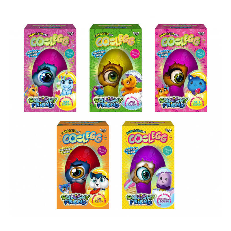гр Креативна творчість “Cool Egg“ CE-02-01,02,03,04,05 яйце мале (5) “Danko Toys“