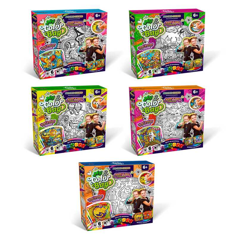гр Сумка-розмальовка MINI “My Color Bag“ mСОВ-01-01,02,03,04,05 U укр. (5) “Danko Toys“