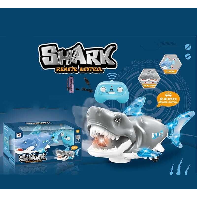 Акула на радіокеруванні ZR 2107 A (36/2) 2 кольори, пульт керування 2.4 GHZ, акумулятор 3.7 V, USB кабель, підсвічування, звук, в коробці Акула на радіокеруванні ZR 2107 A (36/2) 2 кольори, пульт керування 2.4 GHZ, акумулятор 3.7 V, USB кабель, підсвічування, звук, в коробці