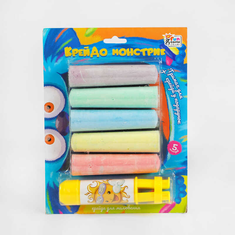 гр Крейда 78490 (64) “4FUN Game Club“, 5 шт, кольорова, тримач, на листі