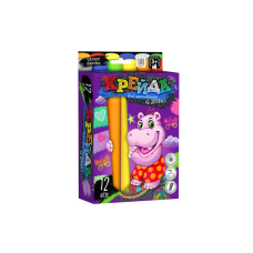 гр Крейда для малювання MEL-01-06U УКР. (10) “Danko Toys“, d-2,5 см, 12 штук, 6 кольорів