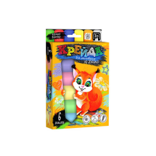 гр Крейда для малювання, велика MEL-01-04U УКР. (20) “Danko Toys“, d-2,5 см, 6 штук, кольорова