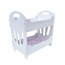 гр Ліжечко для ляльок двоярусне 8002 БІЛА (1) “МАСЯ“ в коробці