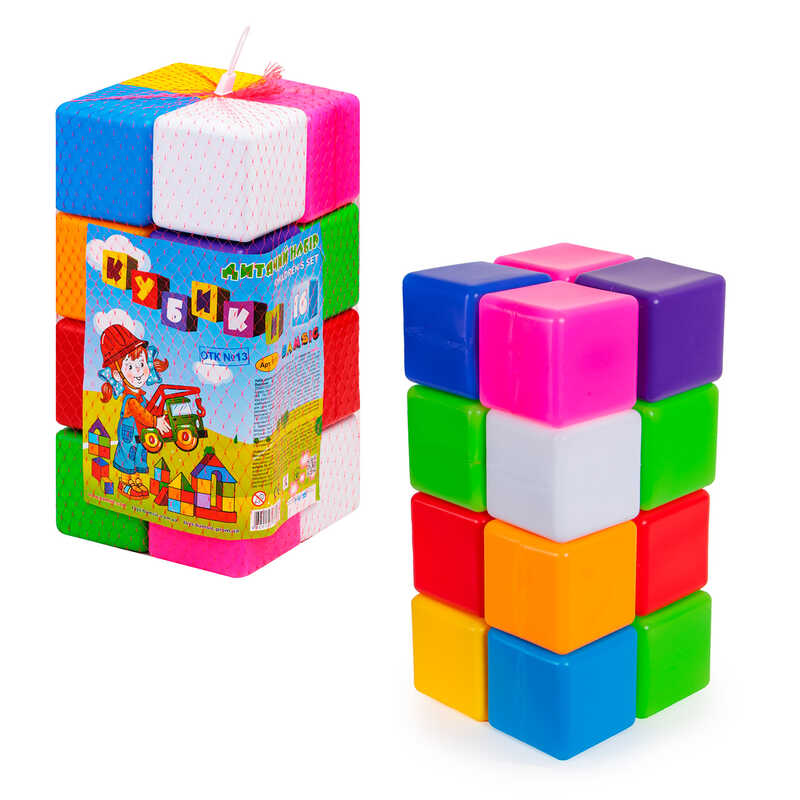 гр Кубик кольоровий в сітці 111/1 (6) 16 куб. “BAMSIC“, в сітці