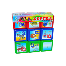 гр Кубики “Абетка 9 шт“ 06041 укр (21) “M Toys“