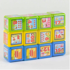 гр Кубики “Математика 12 шт“ 09052 (24) “M Toys“