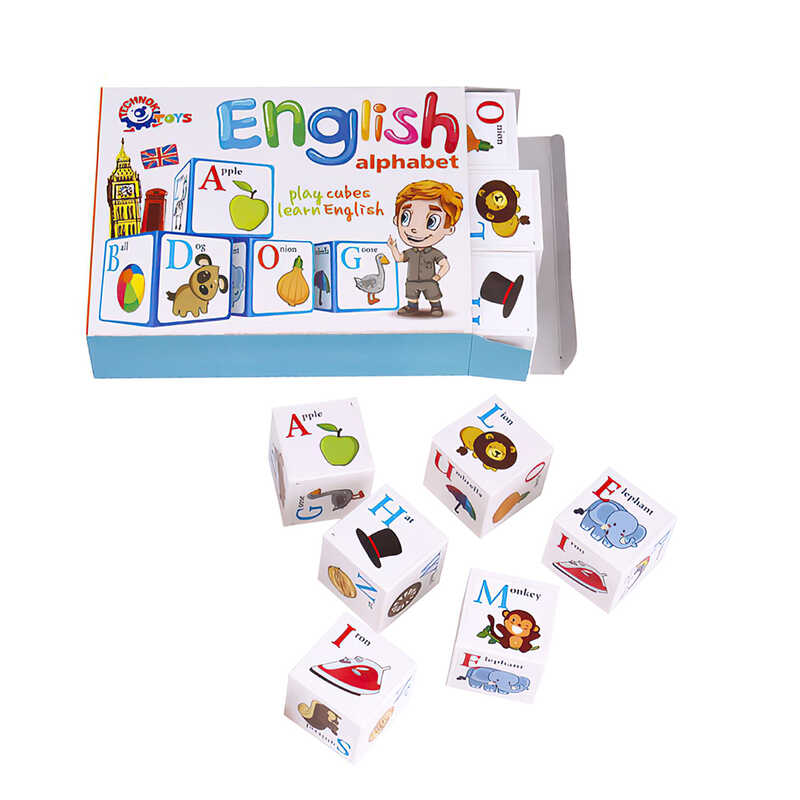гр Кубики 12 шт. “Англійська абетка“ 1325 (47) “Technok Toys“ гр Кубики 12 шт. “Англійська абетка“ 1325 (47) “Technok Toys“