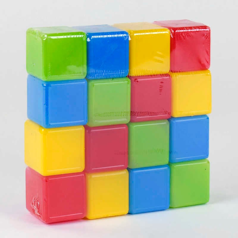 гр Кубики кольорові 16 шт. (20) 05063 “M-TOYS“