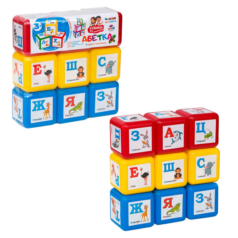 гр Кубики маленькі “Абетка“ 028/4 (30) “BAMSIC“