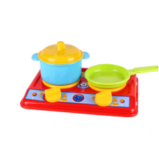 гр Кухня “Галинка 2“ 1578 (20) “Technok Toys“, плита, каструля, сковорідка, кришка, 20 см, в пакеті
