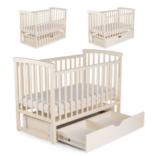 гр Ліжечко БУК “Мрія“ колір - ваніль, з шухлядою DS-202 (1) маятниковий механізм