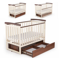 гр Ліжечко БУК “Мрія“ колір ванільно-горіховий, з шухлядою DS-302 (1) маятниковий механізм