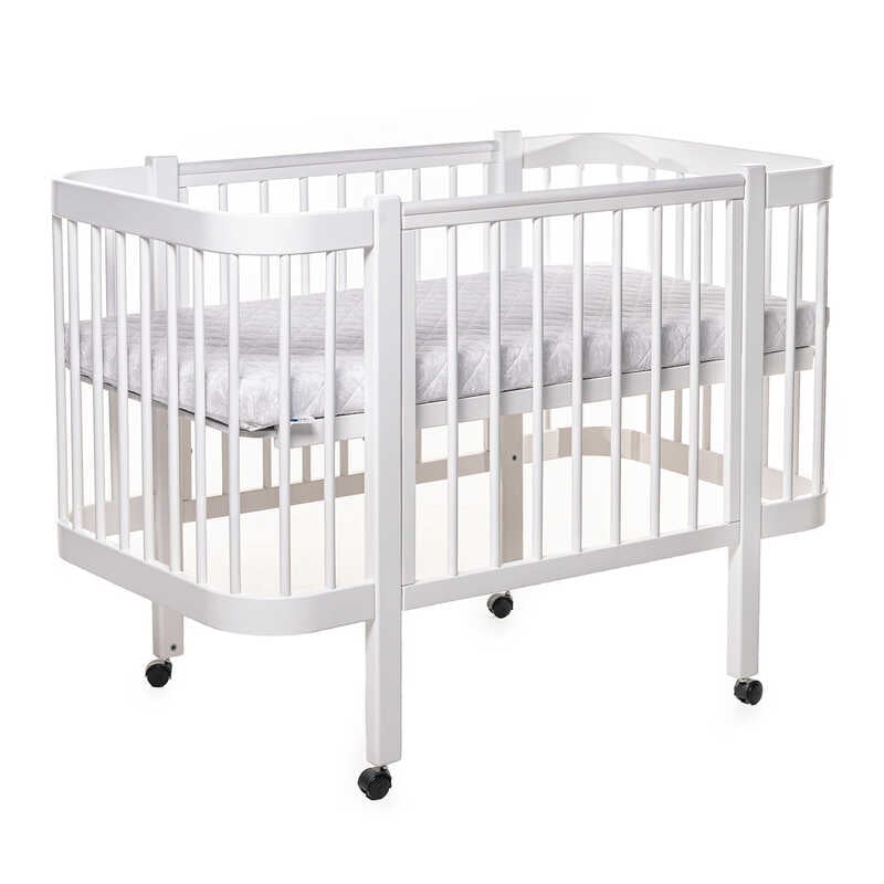 гр Ліжечко БУК “Світанок“ колір - білий, без шухляди DS-9013 (1) маятниковий механізм