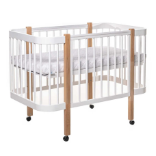 гр Ліжечко БУК “Світанок“ колір біло-натуральний, без шухляди DS-9011 (1) маятниковий механізм