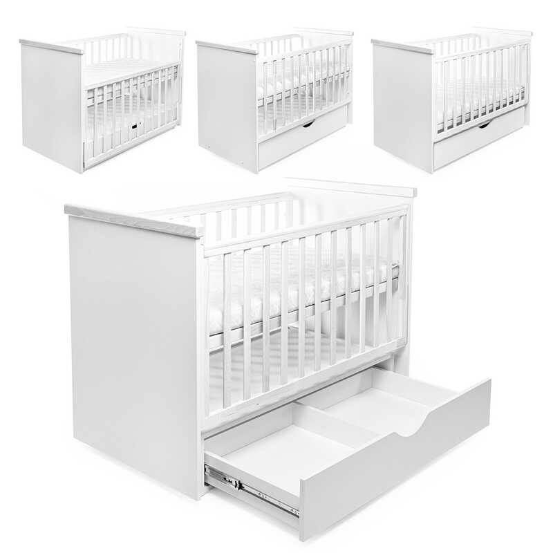 гр Ліжечко БУК “Хмаринка“ колір - білий, з шухлядою + опускне DS-7011 (1) маятниковий механізм