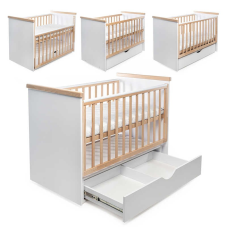 гр Ліжечко БУК “Хмаринка“ колір - натуральний, з шухлядою + опускне DS-7021 (1) маятниковий механізм