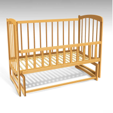 гр Ліжечко дерев. маятник - відкидний борт “Комета“ С-80598 (1) вільха - колір світло-коричневий