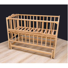 гр Ліжечко дитяче “Анастасія-2“ (1) шарнір-підшипник з відкидною боковиною, бук (натуральний колір)
