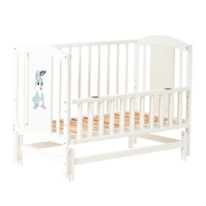 гр Ліжечко дитяче ЛІЛІ-2 “Зайчик“ (1) шарнір-підшипник з відкидною боковиною, (Слонова кістка)