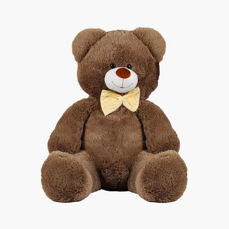 гр М`яка іграшка “Ведмедик“ колір графітовий В41944 висота 1,3 м (1) в пакеті