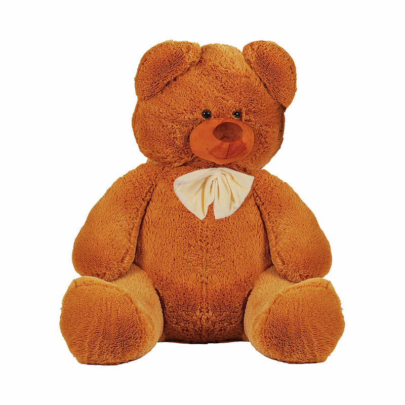 гр М`яка іграшка “Ведмедик“ колір світло-коричневий В43242 висота 1,6 м (1) в пакеті