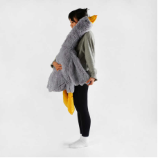 гр М`яка іграшка “Гусак-обіймак“ 39680 (20) розмір 1,3м, колір сірий, наповнювач холофайбер