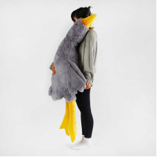 гр М`яка іграшка “Гусак-обіймак“ 43873 (20) висота 160 см, колір сірий, наповнювач холофайбер