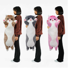 гр М`яка іграшка “Кіт Батон“ К12661  (1) довжина 110 см, у пакеті ВИДАЄТЬСЯ МІКС ВИДІВ