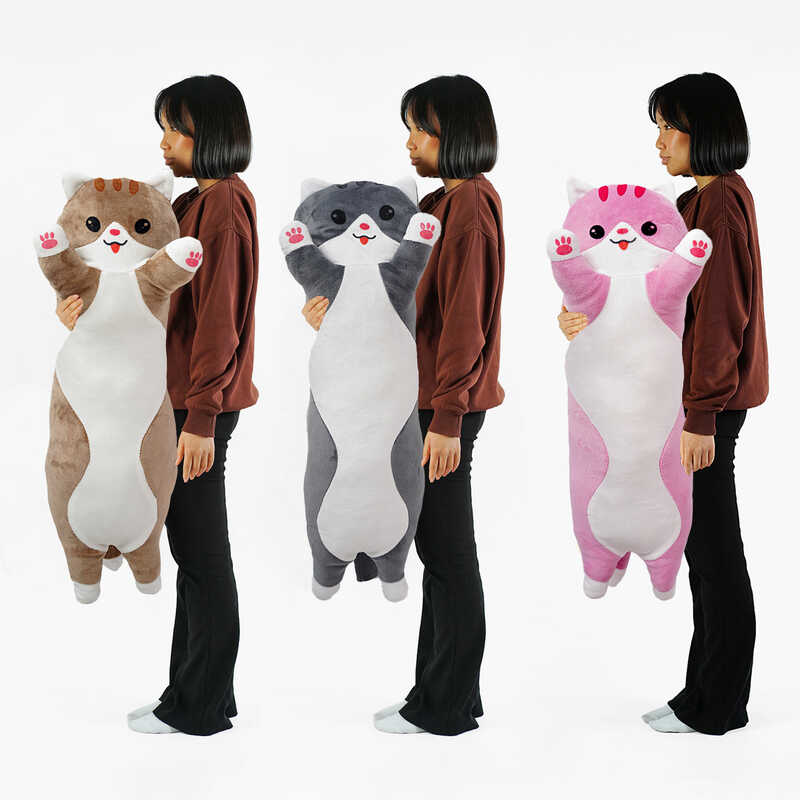 гр М`яка іграшка “Кіт Батон“ К12661  (1) довжина 110 см, у пакеті ВИДАЄТЬСЯ МІКС ВИДІВ