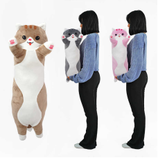 гр М`яка іграшка “Кіт Батон“ К43265 (1) довжина 70 см, у пакеті ВИДАЄТЬСЯ МІКС ВИДІВ