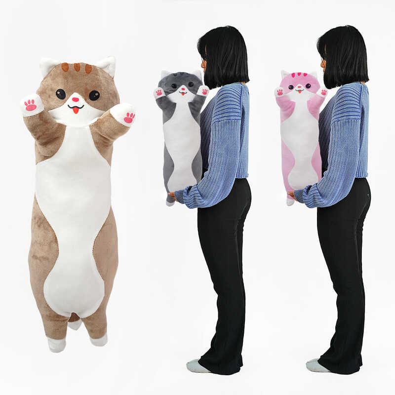 гр М`яка іграшка “Кіт Батон“ К43265 (1) довжина 70 см, у пакеті ВИДАЄТЬСЯ МІКС ВИДІВ