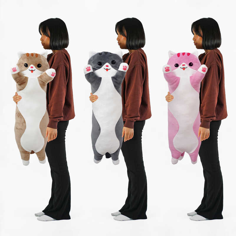 гр М`яка іграшка “Кіт Батон“ К79108 (1) довжина 90 см, у пакеті ВИДАЄТЬСЯ МІКС ВИДІВ