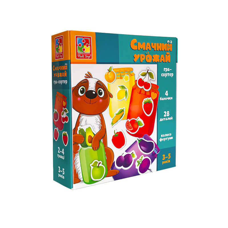 гр Міні-розвивашка сортер “Смачний урожай“ VT1804-41 укр (28) “Vladi Toys“, в коробці
