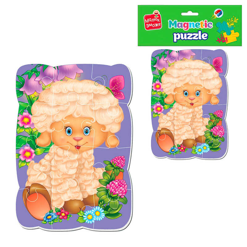 гр Магнітні бебі пазли “Малюк зможе. Овечка“ VT3301-02 (50) “Vladi Toys“ гр Магнітні бебі пазли “Малюк зможе. Овечка“ VT3301-02 (50) “Vladi Toys“