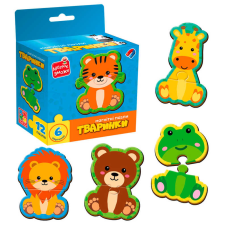 гр Магнітні пазли “Тваринки“ VT1733-04 (20) “Vladi Toys“, 6 картинок (12 деталей), в коробці