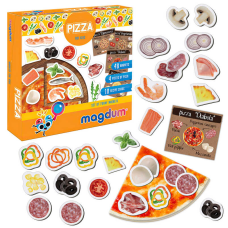 гр Магнітна гра “Pizza“ ML4031-27 EN (24) “Magdum“, 48 магнітів, картки, англ. мова, в коробці