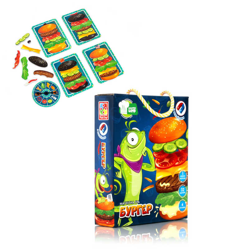 гр Магнітна гра “Бургер“ VT2310-06 (12) “Vladi Toys“