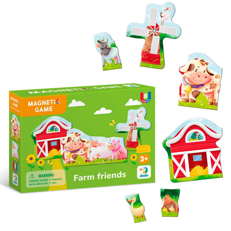 гр Магнітна гра “Друзі з ферми“ 200255 (64) “DoDo“, 8 магнітів, в коробці