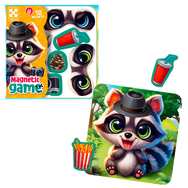 гр Магнітна гра “Емоції Єнота“ VT3220-03 (20) “Vladi Toys“