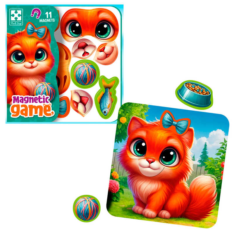 гр Магнітна гра “Емоції Кошеняти“ VT3220-05 (20) “Vladi Toys“