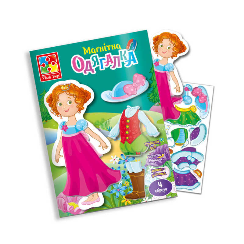 гр Магнітна гра “Принцеса“ (укр) VT3204-26 (60) “Vladi Toys“, у папці