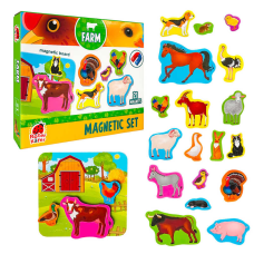 гр Магнітний набір “Ферма“ з дошкою RK2090-01 (12) “Vladi Toys“, 21 магніт, в коробці